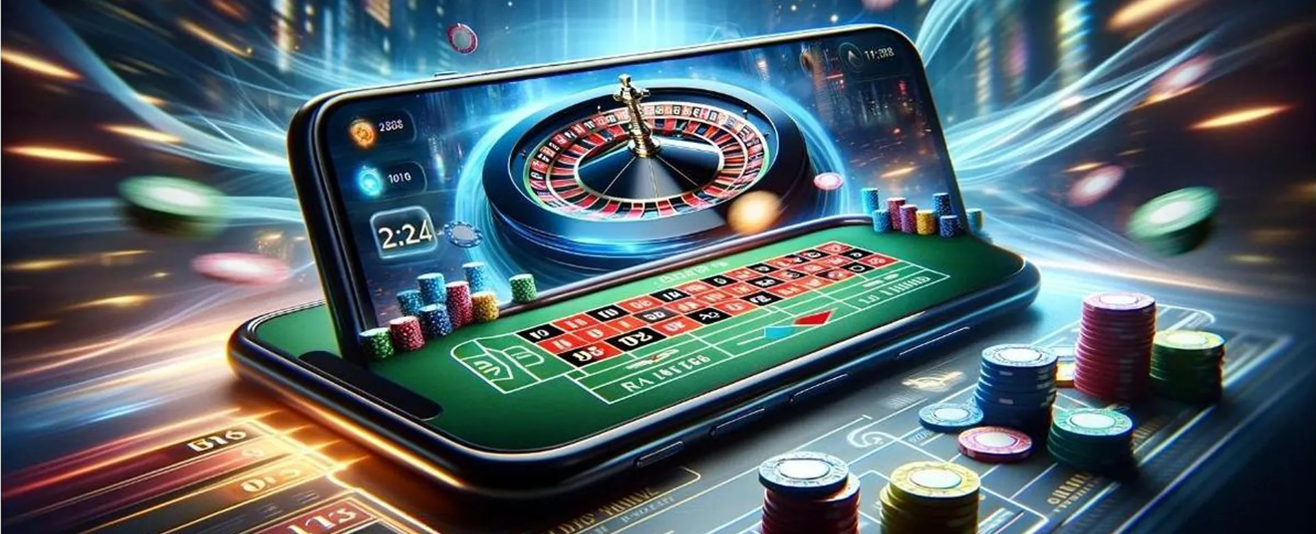 Nustargame Poker Online Casino Table with Chips and Cards